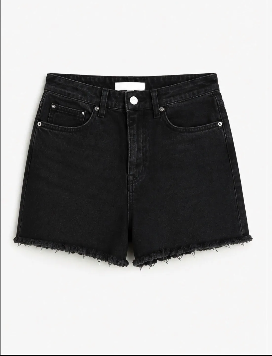 H&M crni teksas šorc