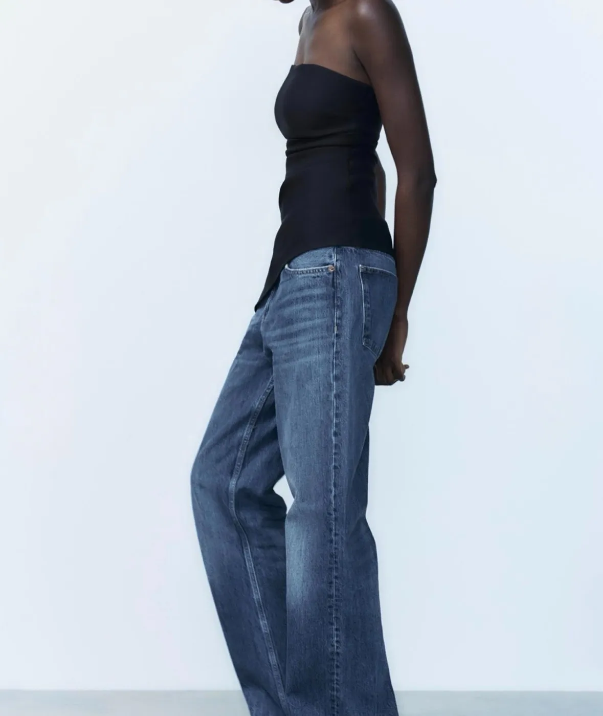 Zara crni elegantni top